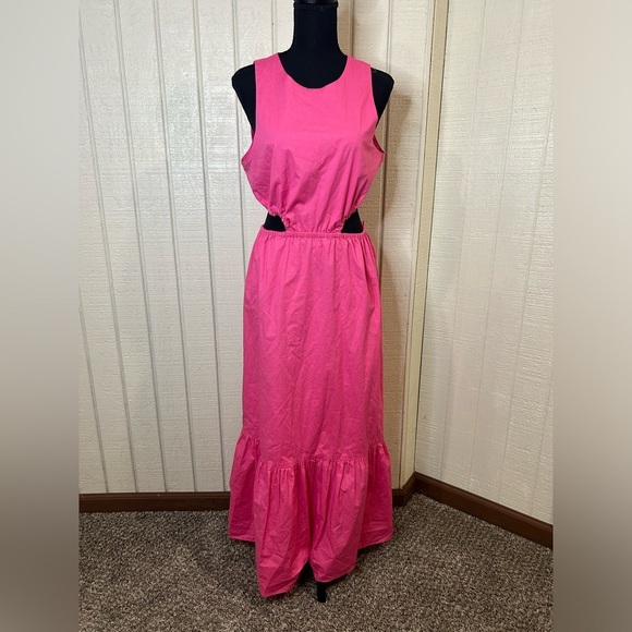 Wayf Rae Midi Dress, size medium. - Picture 3 of 10